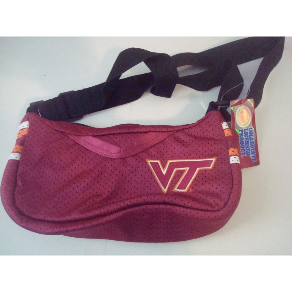 VIRGINIA TECH HOKIES 8X11 Game Day Purse BAG HANDBAG TOTE HAND VINTAGE BP1